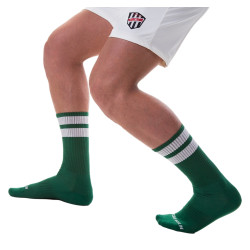 Barcode Berlin Chaussettes Gym Socks Vert-Blanc